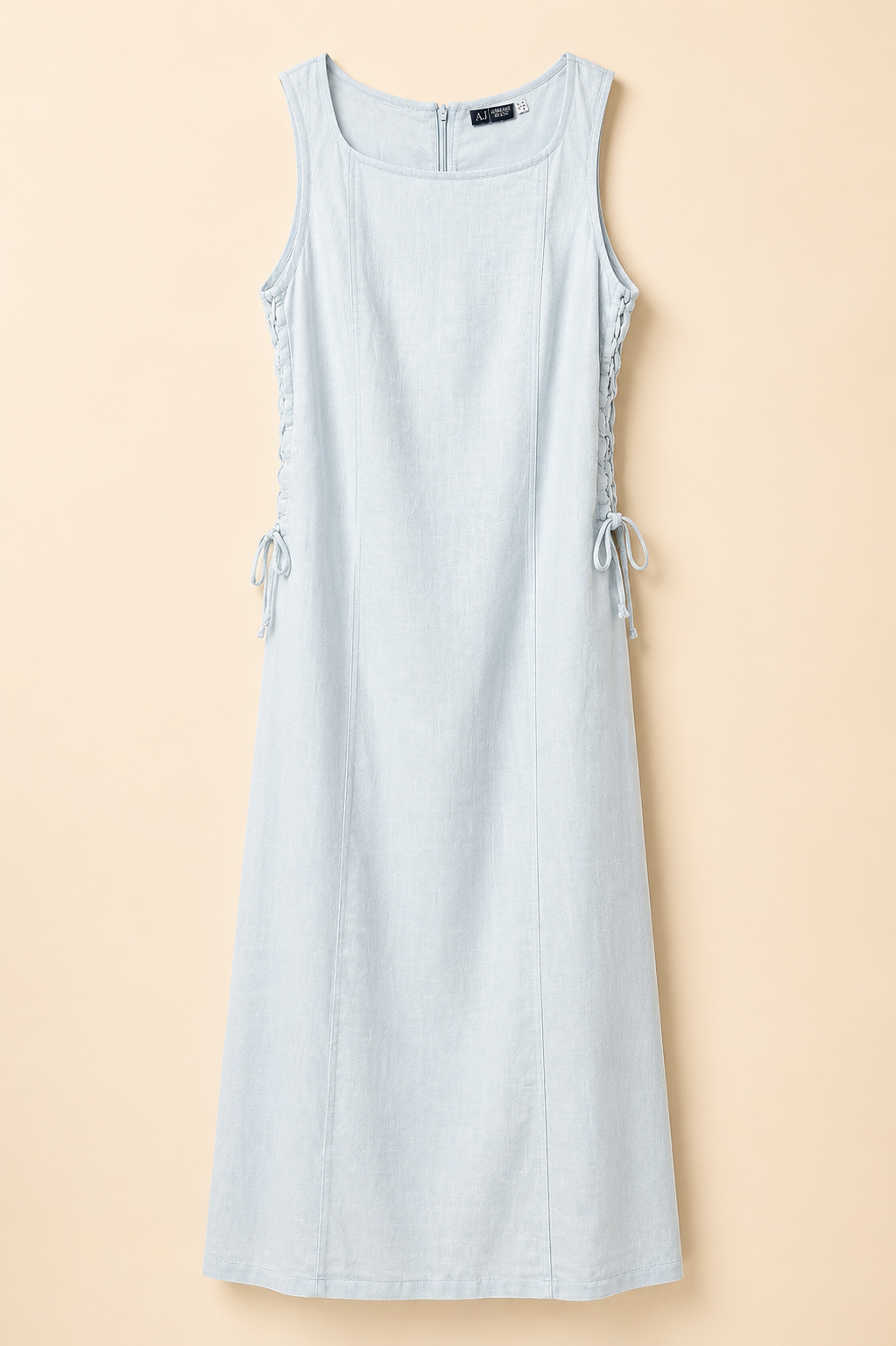Armani Jeans Sleeveless Linen Maxi Dress — Revolution Vintage