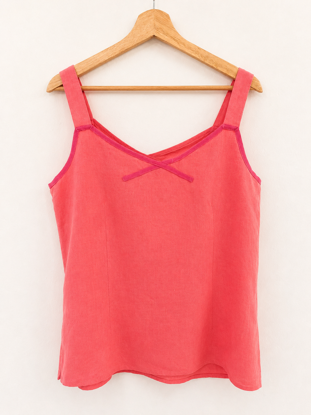 Vintage Linen Tank Top - Back