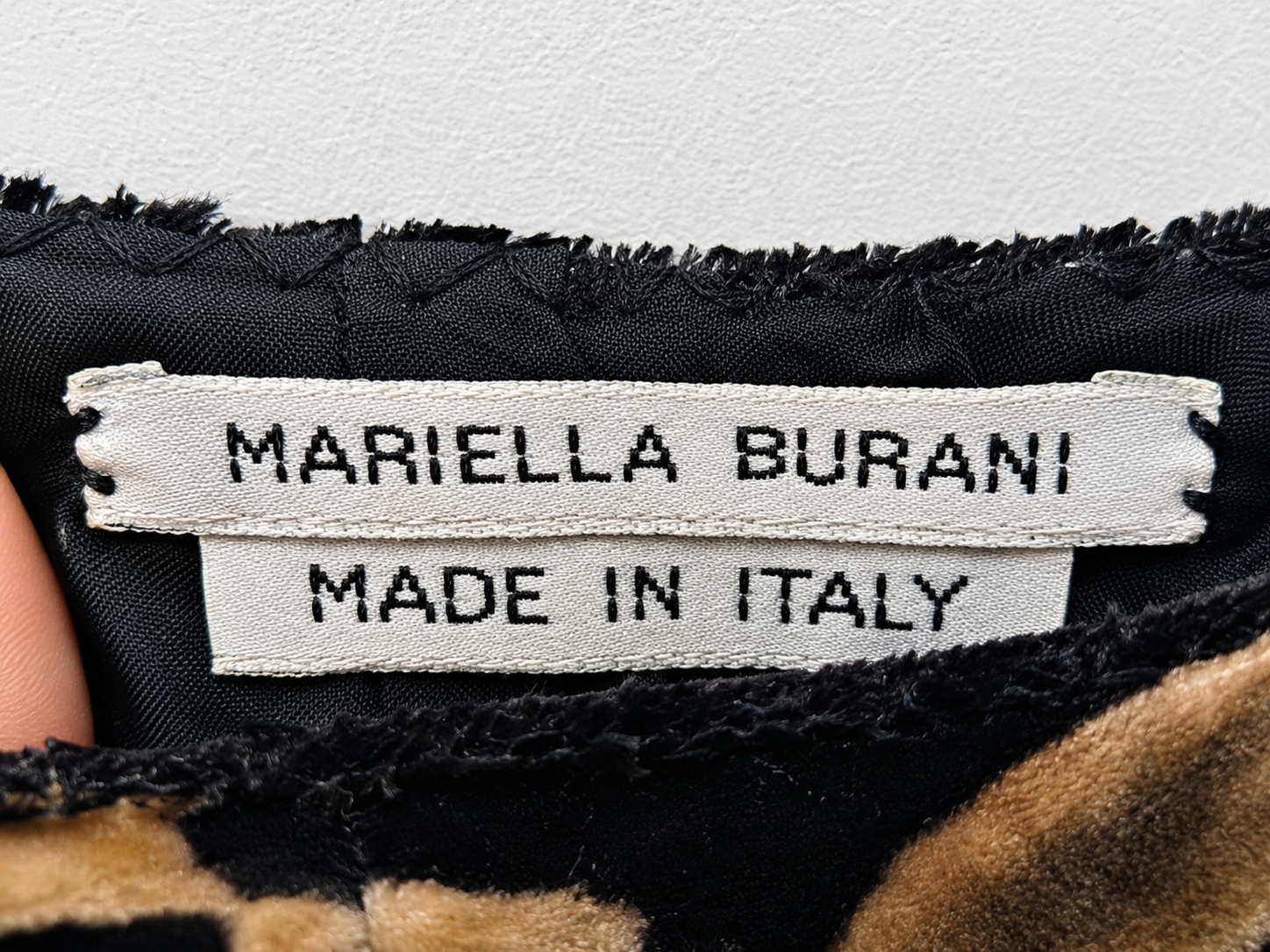 Mariella Burani Floral Velvet Mini Skirt - detail