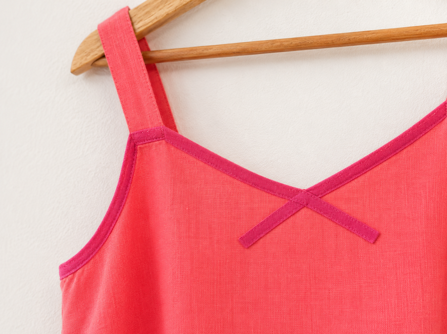 Vintage Linen Tank Top - Detail