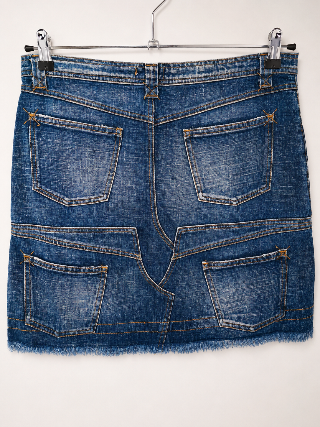 Y2K MAX&Co. Patchwork Denim Mini Skirt - back